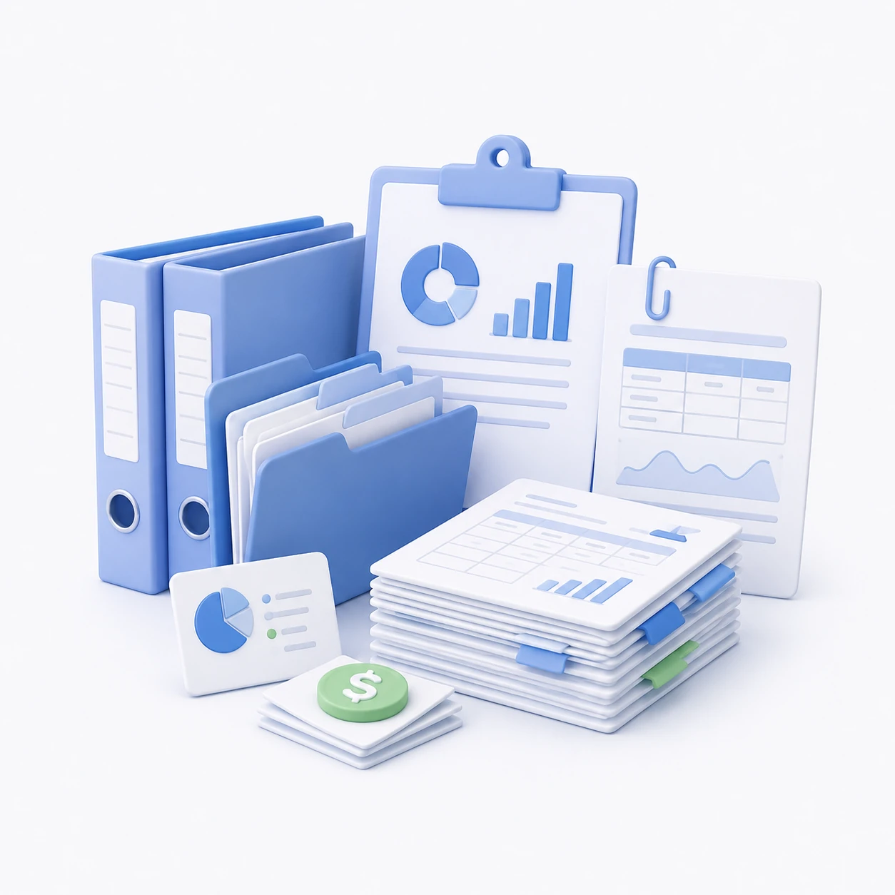 Finance documents spread across multiple systems and folders
